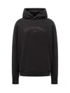 Dolce & Gabbana Cotton Sweatshirt With Frontal Logo In Black