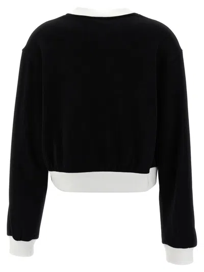 Dolce & Gabbana Sweatshirt With Logo Embroidery In Black