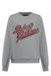 Dolce & Gabbana Jersey With Embroidery In Gray