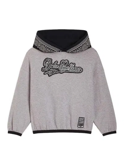 Dolce & Gabbana Kids' Cotton Sweatshirt With Logo In Multi