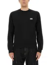Dolce & Gabbana Logo Plaque Black Sweatshirt In Black