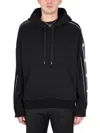 Dolce & Gabbana Men's Sweatshirt With Logoed Band In Black