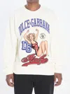Dolce & Gabbana Sweatshirt With Pin-up Print In White
