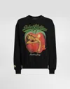 Dolce & Gabbana Sweatshirt With Print And Embroidery In Black