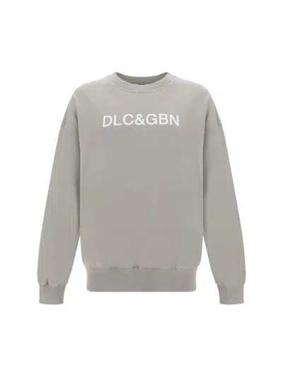 Dolce & Gabbana Sweatshirts In Grigio Chiaro
