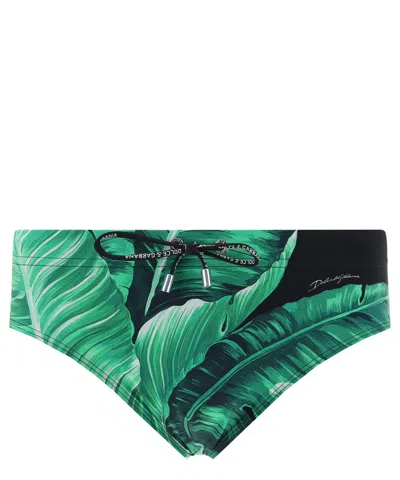 Dolce & Gabbana Swim Briefs In Green