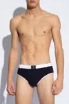 Dolce & Gabbana Brando David Swim Briefs In Navy Blue