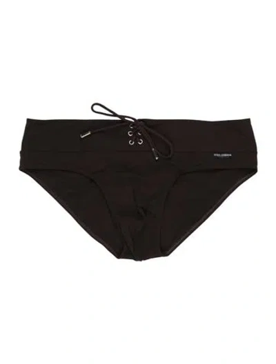 Pre-owned Dolce & Gabbana Swim Briefs In White