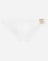 Dolce & Gabbana Swim Briefs With Dg Hardware In White