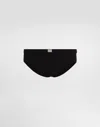 Dolce & Gabbana Swim Briefs With High-cut Leg And Tag In Black