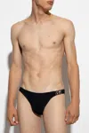 Dolce & Gabbana Dg Hardware High Swim Briefs In Black