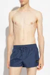 Dolce & Gabbana Men's Navy Brand-plaque Regular-fit Swim Shorts In Navy Blue