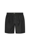 Dolce & Gabbana Swim Trunks In Lightweight Nylon Trousers Black In Black