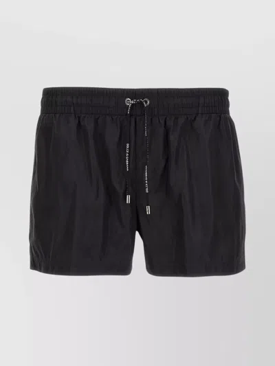 Dolce & Gabbana Swim Trunks With Back Pocket And Elastic Waistband