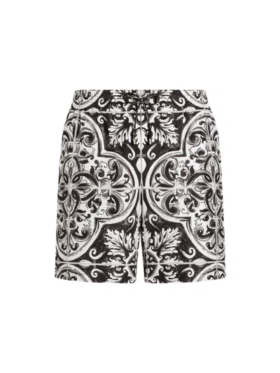 DOLCE & GABBANA SWIM TRUNKS WITH POCHETTE