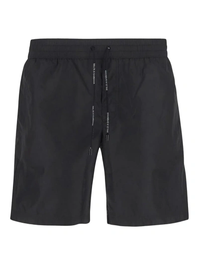 Dolce & Gabbana Swimmming Trunks In Black