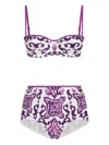 Dolce & Gabbana Majolica Print Bikini