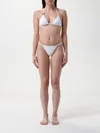 Dolce & Gabbana Triangle Jersey Bikini Set In White