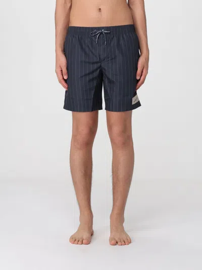 Dolce & Gabbana Swimsuit  Men Color Striped In Blue