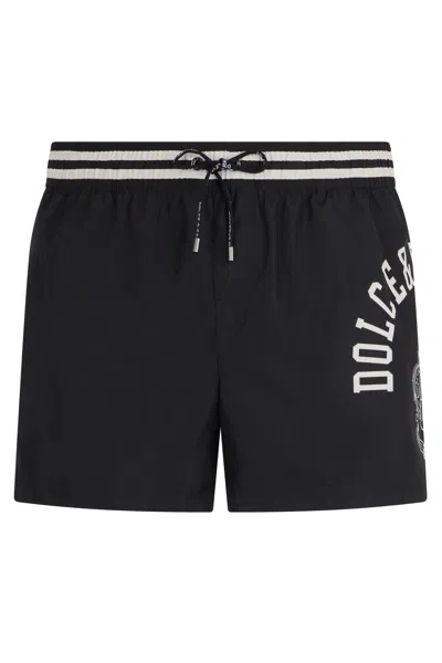Dolce & Gabbana Swimsuit With Print In Black