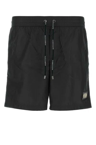 Dolce & Gabbana Black Essentials Swim Shorts