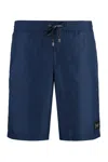 Dolce & Gabbana Medium Beach Boxer Made Of Lightweight Nylon With Metal Logo Plaque