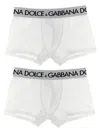 Dolce & Gabbana Two-pack White Boxers In W0800 Bianco Ottico