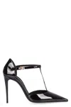 Dolce & Gabbana Black Pumps With Stiletto Heel And Croco Print In Leather Woman In Black