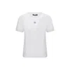 Dolce & Gabbana White Jersey Dg Logo Plate T-shirt