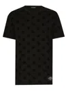 Dolce & Gabbana T-shirt All-over Flocked In White