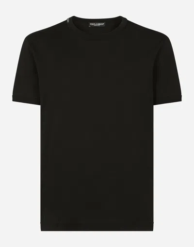 Dolce & Gabbana T-shirt Aus Baumwolle In Black