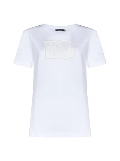Dolce & Gabbana Logo Cotton T-shirt In White