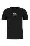 Dolce & Gabbana Crystal Logo T-shirt In Black