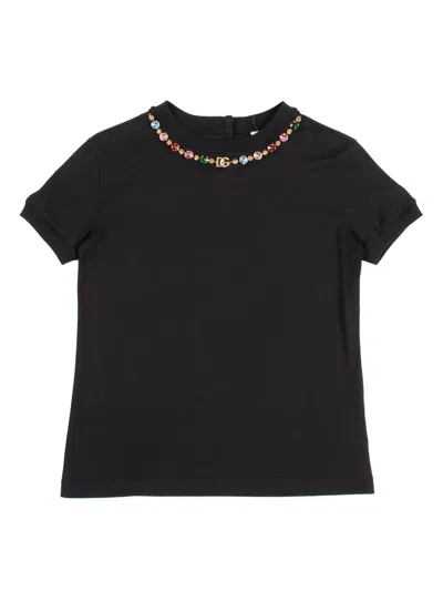 Dolce & Gabbana Kids' T-shirt In Black