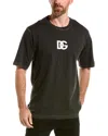 Dolce & Gabbana T-shirt Stampa Logo Dg In Black