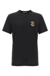 Dolce & Gabbana Crown And Bee Embroidered Crew Neck T-shirt