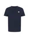 Dolce & Gabbana Men's Cotton Crew-neck T-shirt In Blu Scurissimo