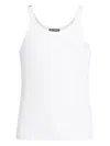 Dolce & Gabbana Dg White Cotton Tank Top