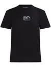 Dolce & Gabbana Jersey T Shirt With Dg Logo Embroidery In Black