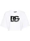 DOLCE & GABBANA DOLCE & GABBANA T-SHIRT CROP LOGO DG CLOTHING