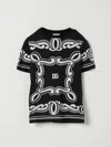 Dolce & Gabbana Cotton Bandana Print T-shirt In Black