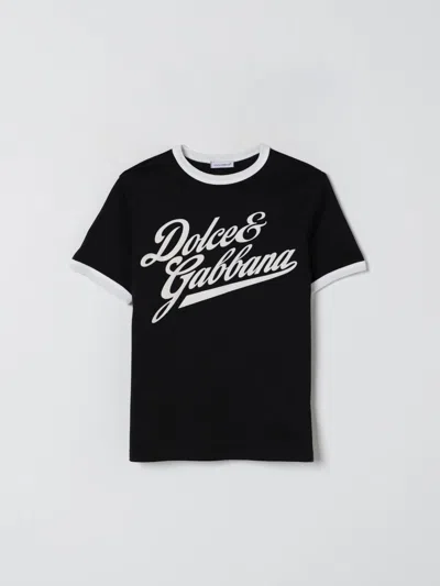 DOLCE & GABBANA T-SHIRT DOLCE & GABBANA KIDS COLOR BLACK,430100002