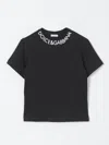 Dolce & Gabbana Embroidered Cotton Jersey T-shirt In Black