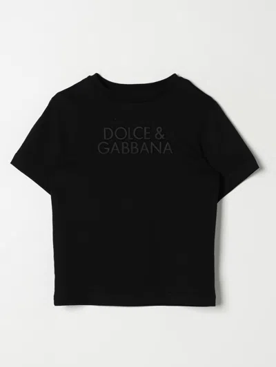 DOLCE & GABBANA T-SHIRT DOLCE & GABBANA KIDS COLOR BLACK,F89247002
