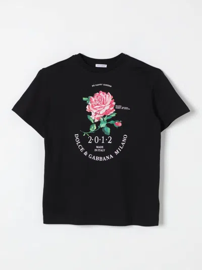 DOLCE & GABBANA T-SHIRT DOLCE & GABBANA KIDS COLOR BLACK,F95621002