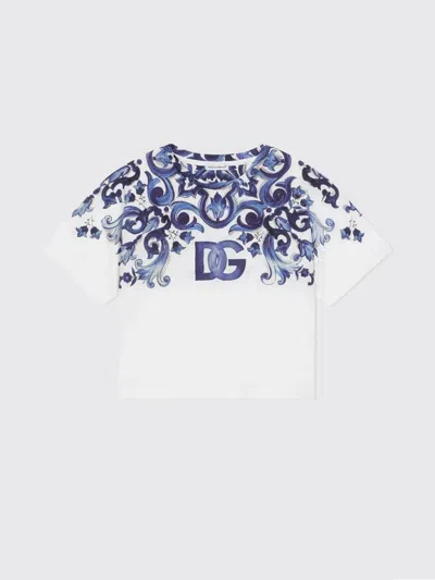 DOLCE & GABBANA T-SHIRT DOLCE & GABBANA KIDS COLOR BLUE,H75843009
