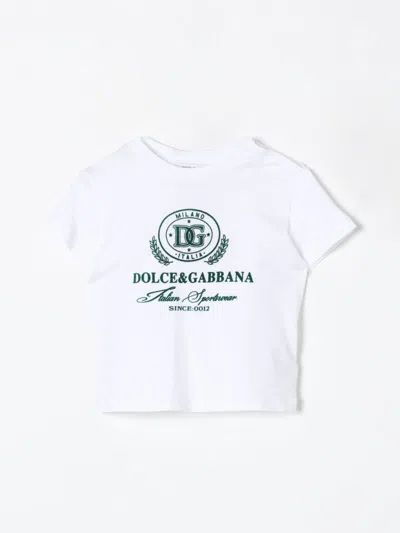 Dolce & Gabbana Babies' T-shirt  Kids Color Green In Grün