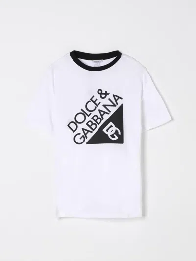 DOLCE & GABBANA T-SHIRT DOLCE & GABBANA KIDS COLOR WHITE,421352001