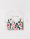 Dolce & Gabbana Floral Cotton T-shirt In White