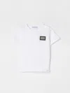 Dolce & Gabbana T-shirt Aus Baumwolljersey Mit Logodruck In White